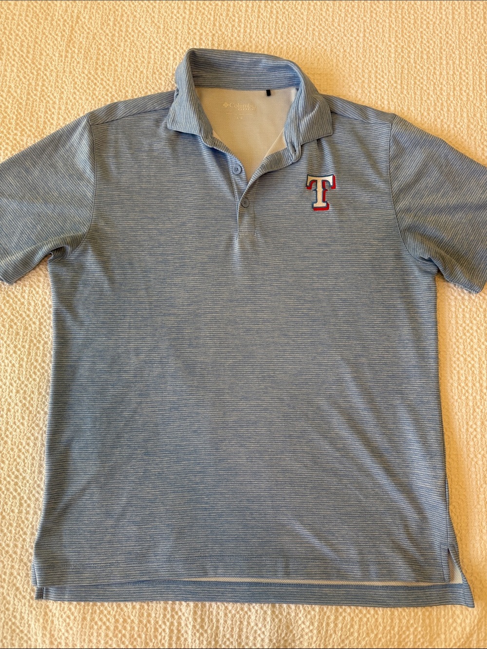 Men's Light Blue Texas Rangers Polo